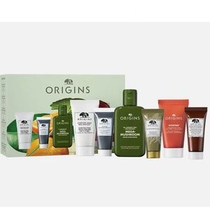 Origins Gift Set Mega Mushroom Night-a-mins Mask Plantscription NEW BOX
